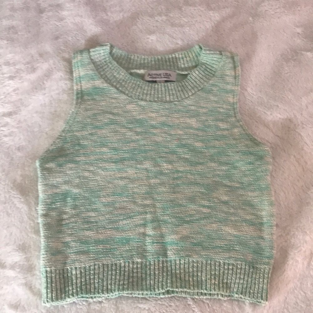 Rib knit crop top